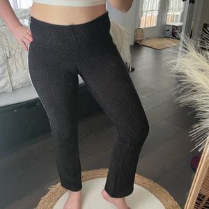 Vintage Cookie Puss Black Silver Sparkle Pants